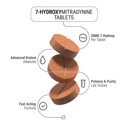 7-Hydroxy Tablets - 30mg - Orange - Chill Extreme - Thumbnail 4