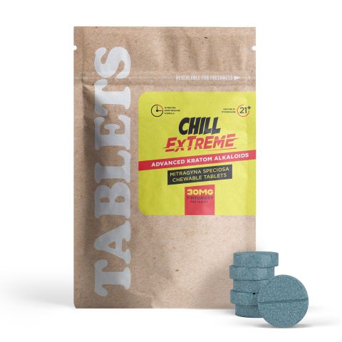 7-Hydroxy Tablets - 30mg - Unflavored - Chill Extreme - Thumbnail 2