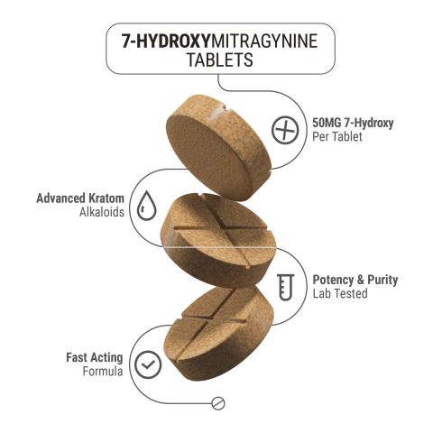 7-Hydroxy Tablets - 50mg - Mango - Chill Extreme - Thumbnail 4