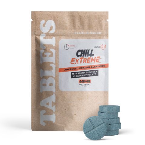 7-Hydroxy Tablets - 60mg - Unflavored - Chill Extreme - Thumbnail 2