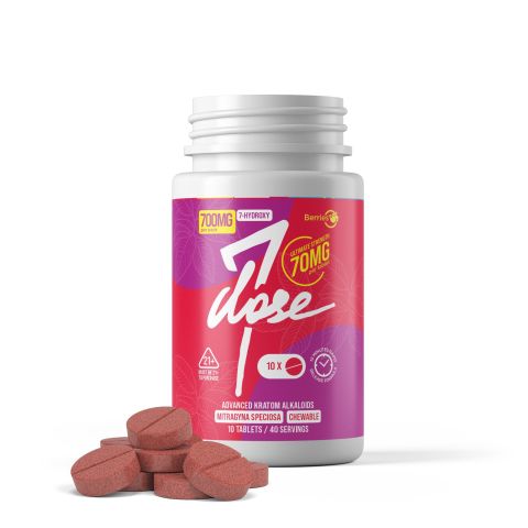 7-Hydroxy Tablets - 70mg - Berries - 10pc - 7Dose - Thumbnail 1