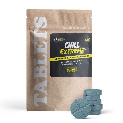 7-Hydroxy Tablets - 70mg - Unflavored - Chill Extreme - Thumbnail 2