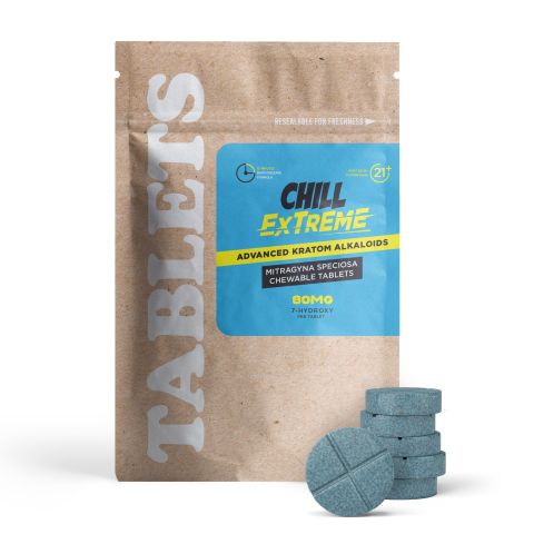 7-Hydroxy Tablets - 80mg - Unflavored - Chill Extreme - Thumbnail 2