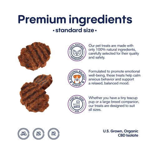 Grilled Steak - CBD Dog Treats - 500mg - MediPets - Thumbnail 4