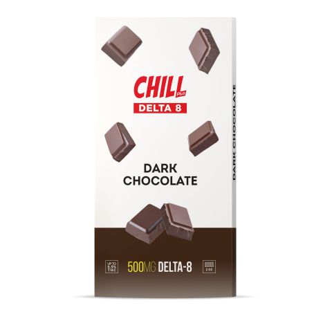 Delta 8 THC Dark Chocolate Bar - 500mg - Chill Plus - Thumbnail 2