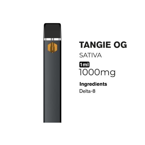 Delta 8 Vape Pen - 1000mg - Tangie OG - Sativa - 1ml - 10X - Thumbnail 2