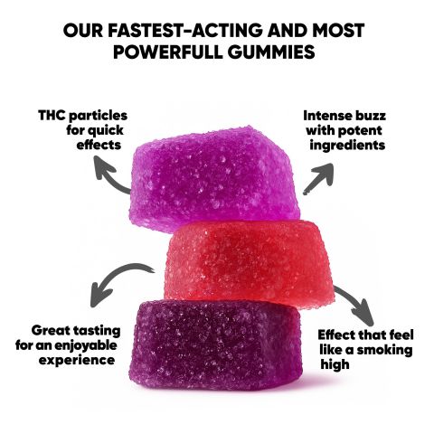 Delta 8 Gummies - 25mg - Very Berry - 10X - Thumbnail 10