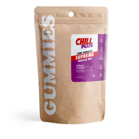 Delta 8 Gummies - 50mg - Tropical Mix - Chill Plus - Thumbnail 3