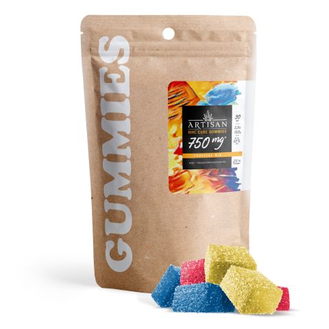 HHC Cube Gummies - 25mg - Tropical Mix - Artisan - Thumbnail 2