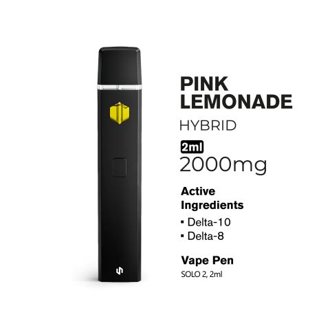 D10, D8 Vape Pen - 2000mg - Pink Lemonade - Hybrid - 2ml - Hyper - Thumbnail 3