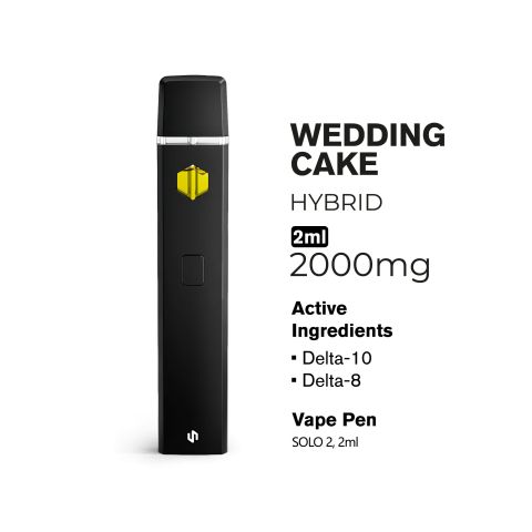 D10, D8 Vape Pen - 2000mg - Wedding Cake - Hybrid - 2ml - Hyper - Thumbnail 3