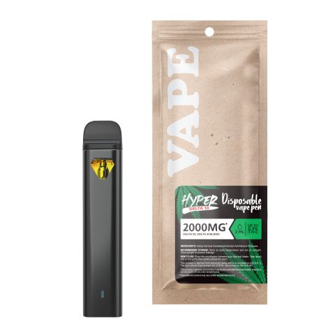 D10, D8 Vape Pen - 2000mg - Beyond Blueberry - Indica - 2ml - Hyper - Thumbnail 2