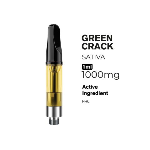 HHC Vape Cart - 1000mg - Green Crack - Sativa - 1ml - Fresh - Thumbnail 2