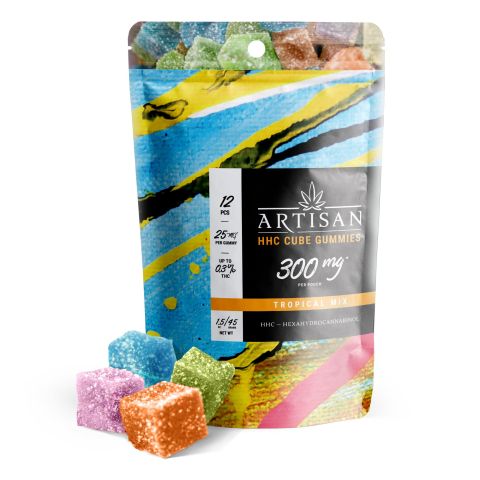 HHC Gummies - 25mg - Tropical Mix - Artisan - Thumbnail 1