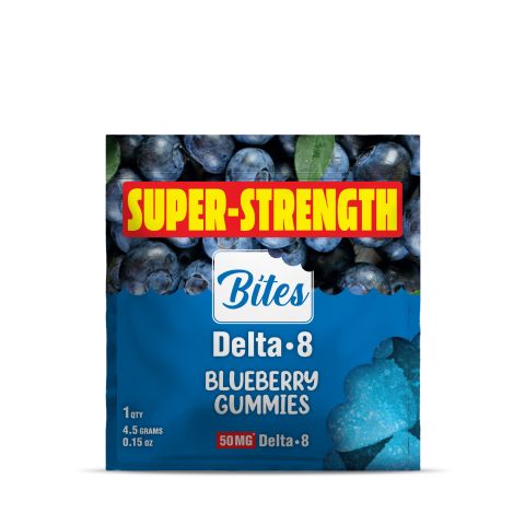 Delta 8 THC Gummy - 50mg - Blueberry - Bites - Thumbnail 2