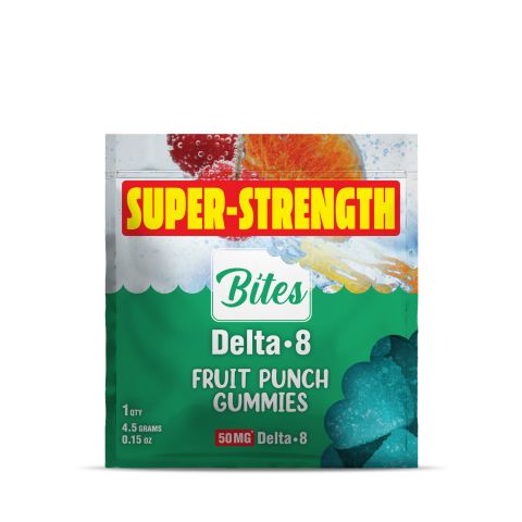 Delta 8 Gummies - 50mg - Fruit Punch - Bites - Thumbnail 2