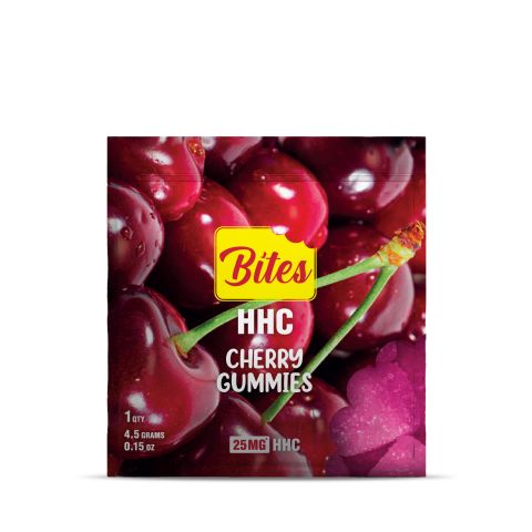 HHC Gummies - 25mg - Cherry - Bites - Thumbnail 2