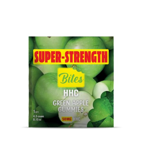 HHC Gummies - 50mg - Green Apple - Bites - Thumbnail 2