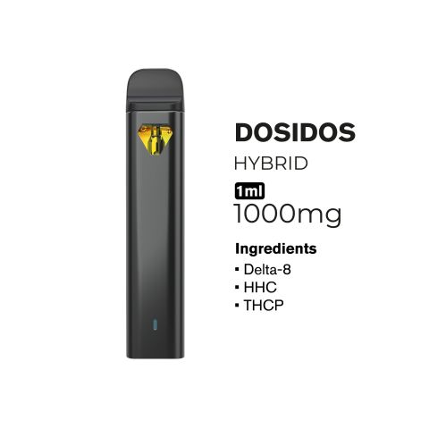 THCP, D8, HHC Vape Pen - 1000mg - Dosidos - Hybrid - 1ml - Fresh - Thumbnail 2