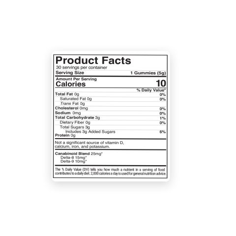 Double D Blend - D8 & D9 - 25mg - Chill Extreme - Thumbnail 9