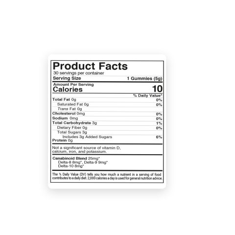 Triple D Blend - D8, D9, D10 - 25mg - Chill Extreme - Thumbnail 9