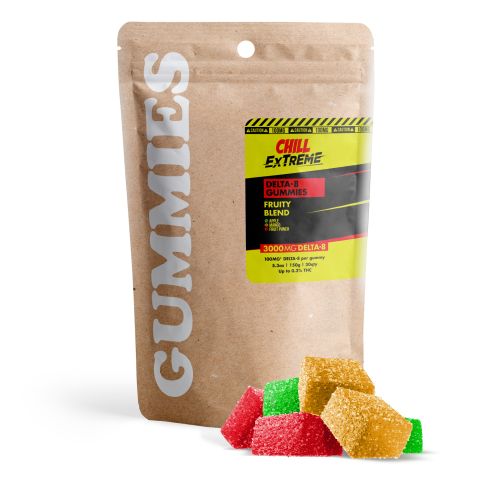 Delta 8 Gummies - 100mg - Fruity Blend - Chill Extreme - Thumbnail 2
