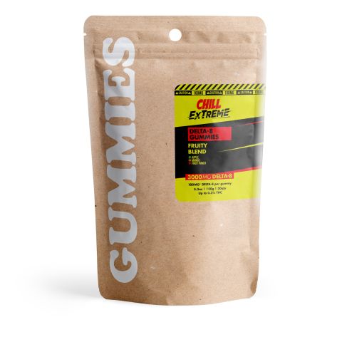 Delta 8 Gummies - 100mg - Fruity Blend - Chill Extreme - Thumbnail 3