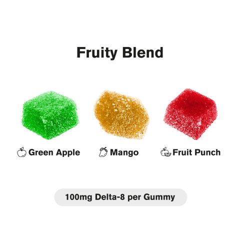 Delta 8 Gummies - 100mg - Fruity Blend - Chill Extreme - Thumbnail 4