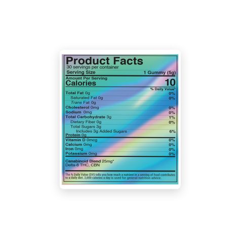 Comfortably Numb Blend - D8 & CBN - 25mg - Blends by Fresh - Thumbnail 9