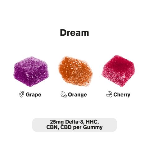 Dream Blend - 25mg - D8, HHC, CBN, CBD Gummies - Blends by Fresh - Thumbnail 4