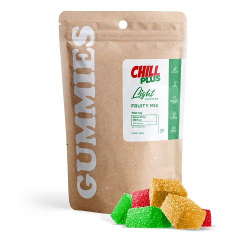 25mg D8 & CBD Isolate Gummies - Fruity Mix - Chill Plus - Thumbnail 2