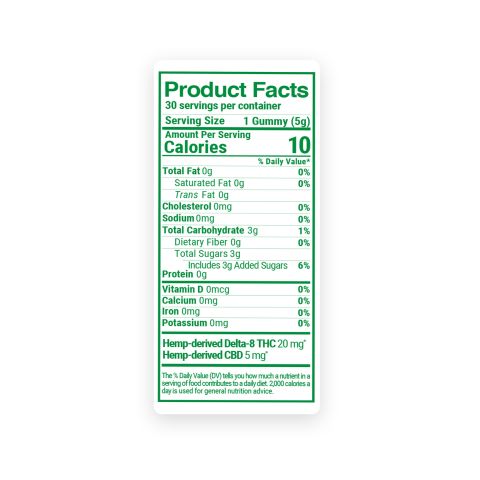 25mg D8 & CBD Isolate Gummies - Fruity Mix - Chill Plus - Thumbnail 9