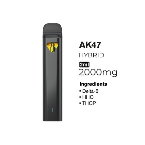 THCP, D8, HHC Vape Pen - 2000mg - AK-47 - Hybrid - 2ml - Fresh - Thumbnail 2