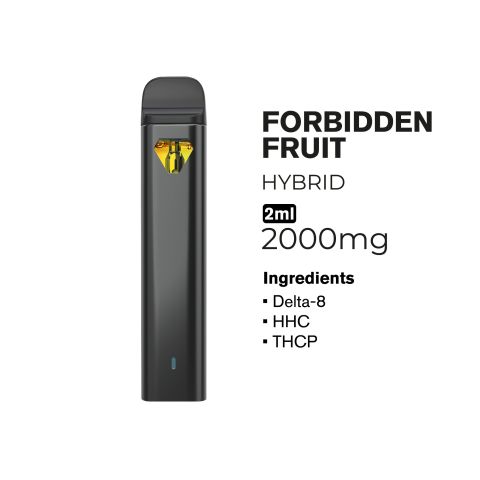 THCP, D8, HHC Vape Pen - 2000mg - Forbidden Fruit - Hybrid - 2ml - Fresh - Thumbnail 2