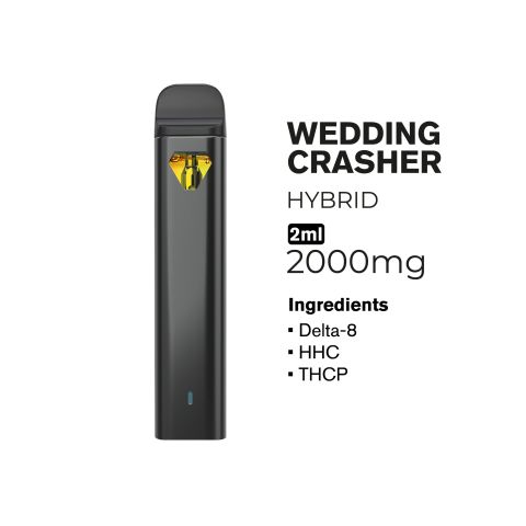 THCP, D8, HHC Vape Pen - 2000mg - Wedding Crasher - Hybrid - 2ml - Fresh - Thumbnail 2