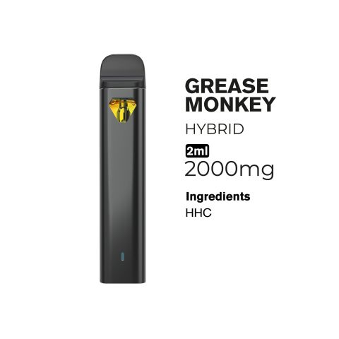 HHC Vape Pen - 2000mg - Grease Monkey - Hybrid - 2ml - Fresh - Thumbnail 2