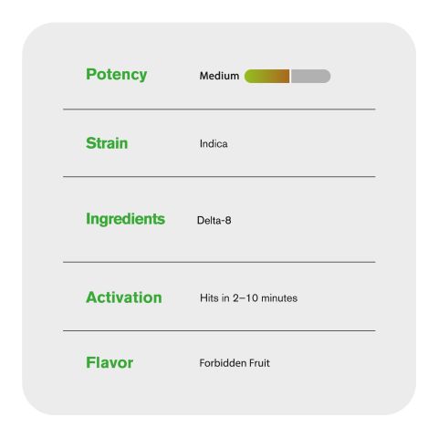 Delta 8 Vape Pen - 2000mg - Forbidden Fruit - Indica - 2ml - Chill Plus - Thumbnail 4