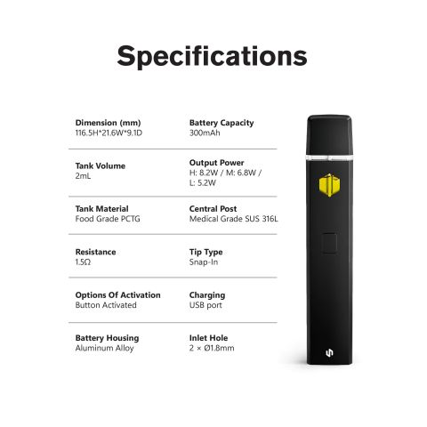 Delta 8 Vape Pen - 2000mg - Gary Payton - Hybrid - 2ml - Chill Plus - Thumbnail 9