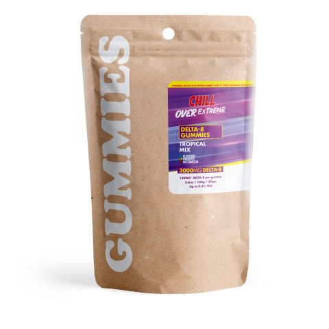 Delta 8 Gummies - 150mg - Tropical Mix - Chill Extreme - Thumbnail 3