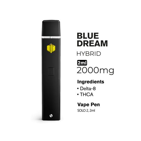 THCA, D8 Vape Pen - 2000mg - Blue Dream - Hybird - 2ml - Fresh - Thumbnail 3