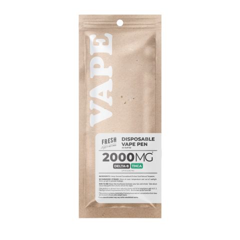 THCA, D8 Vape Pen - 2000mg - White Buffalo - Sativa - 2ml - Fresh - Thumbnail 2