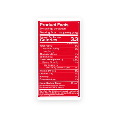 D8 & THCA Gummies - 150mg - Fruits - Fresh - Thumbnail 9