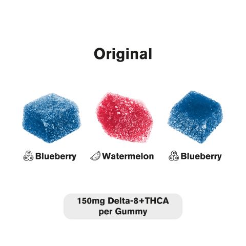 THCA, D8 Gummies - 150mg - Original - Fresh - Thumbnail 4