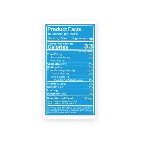 THCA, D8 Gummies - 150mg - Original - Fresh - Thumbnail 9