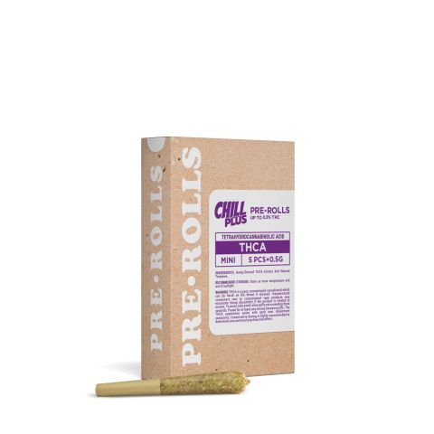 Super Lemon Haze Mini Pre-Rolls - 0.5g - THCA - 5 Joints - Chill Plus - Thumbnail 3