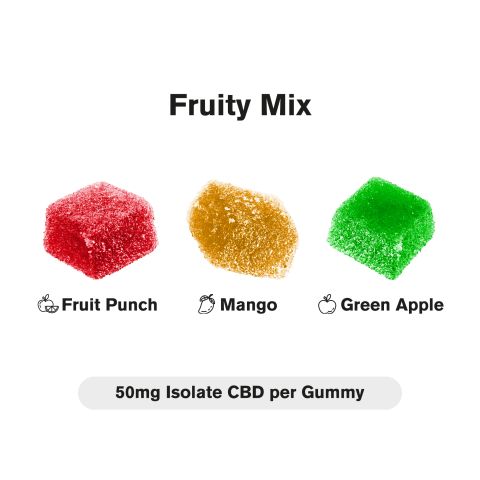 CBD Isolate Gummies - 50mg - Fruity Mix - Chill - Thumbnail 4