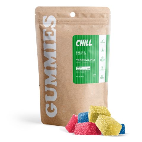 Broad Spectrum CBD Gummies - 10mg - Tropical Mix - Chill - Thumbnail 2
