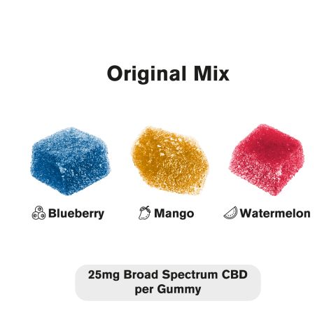 Broad Spectrum CBD Gummies - 25mg - Original Mix - Chill - Thumbnail 4