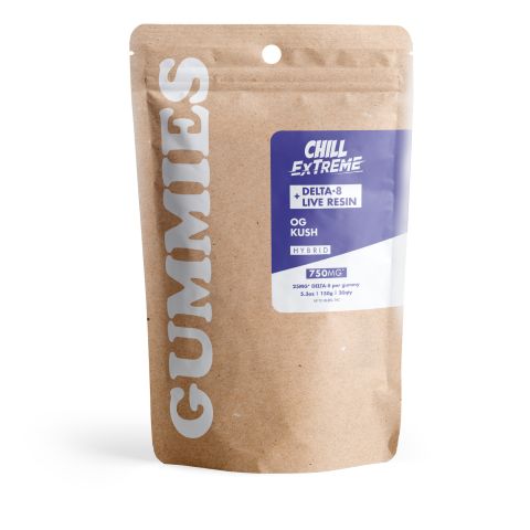 Delta 8 + Live Resin Gummies - 25mg - OG Kush - Hybrid - Thumbnail 3