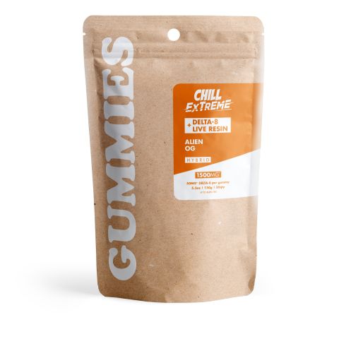 Delta 8 + Live Resin Gummies - 50mg - Alien OG - Hybrid - Thumbnail 3